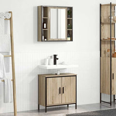 vidaXL Bathroom Furniture Set 2 pcs Brown 60 x 30 x 60 cm 1