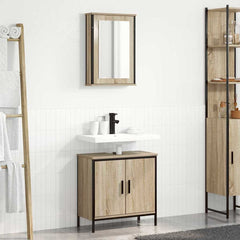 vidaXL Bathroom Furniture Set 2 pcs Brown 60 x 30 x 60 cm 4