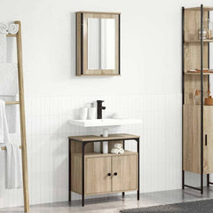 vidaXL Bathroom Furniture Set 2 pcs Brown 60 x 30 x 60 cm 4