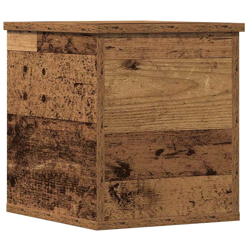 vidaXL Storage Box Old Wood 30 x 35 x 35 cm Engineered Wood 2