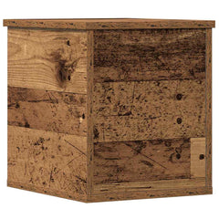 vidaXL Storage Box Old Wood 30 x 35 x 35 cm Engineered Wood 6