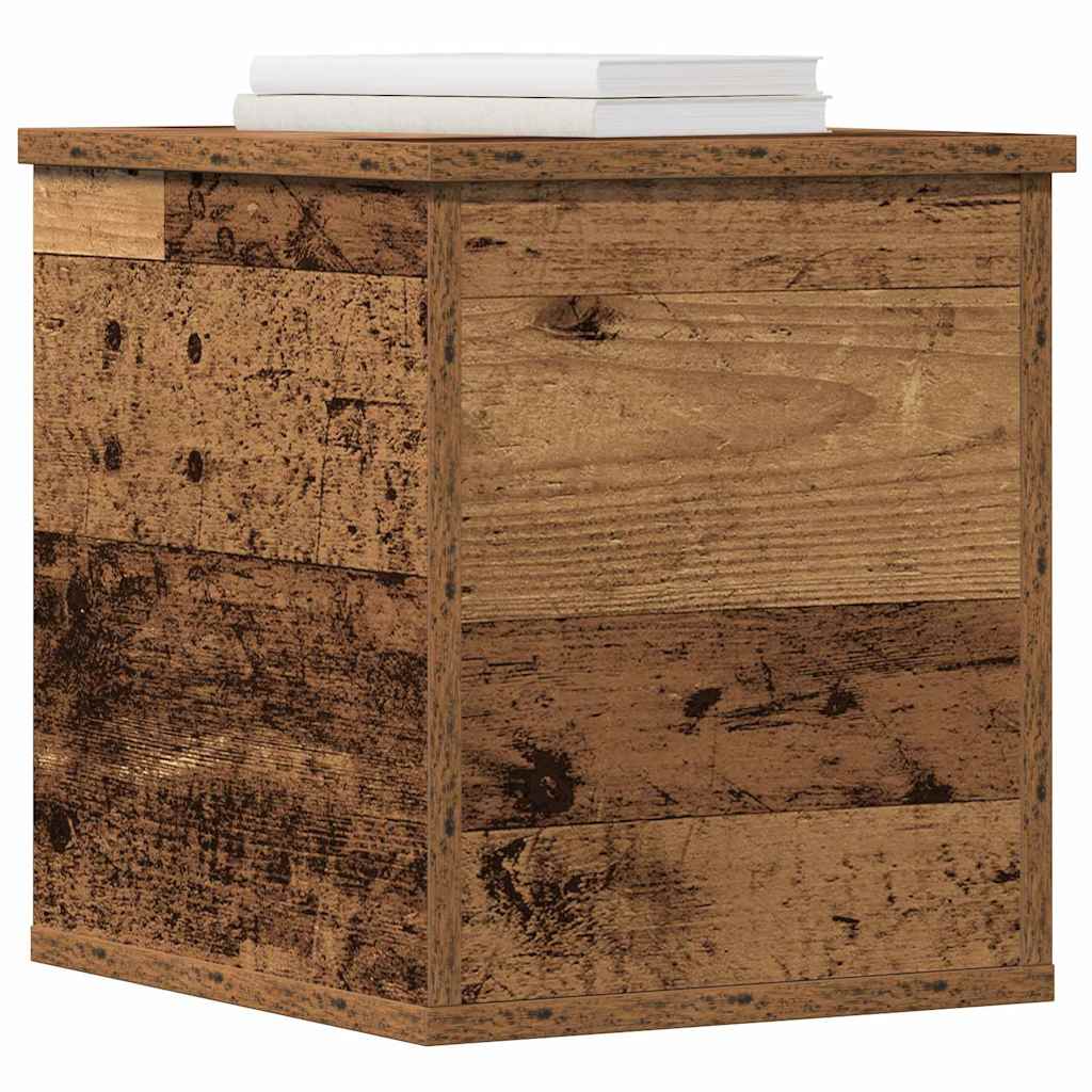 vidaXL Storage Box Old Wood 30 x 35 x 35 cm Engineered Wood 3