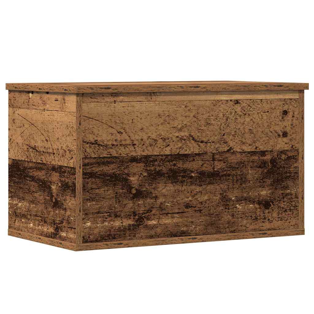 Storage Box 60x35x35 cm Engineered Wood Depth 35 cm Width 60 cm Old wood