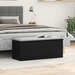 vidaXL Storage Box Black Oak 90 x 35 x 35 cm Engineered Wood 1