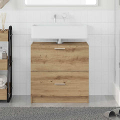 vidaXL Bathroom Cabinet Artisan Oak 59 x 37 x 59 cm Engineered wood 1