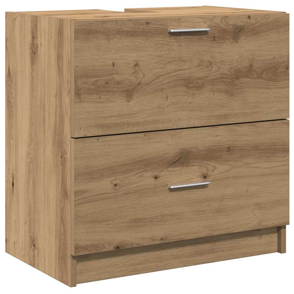 vidaXL Bathroom Cabinet Artisan Oak 59 x 37 x 59 cm Engineered wood 2