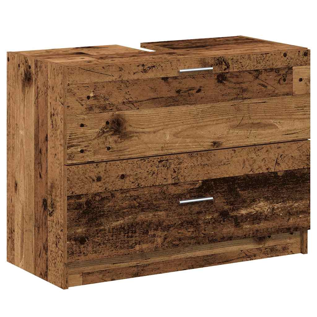 vidaXL Bathroom Cabinet Old Wood 78 x 37 x 59 cm Engineered wood 2