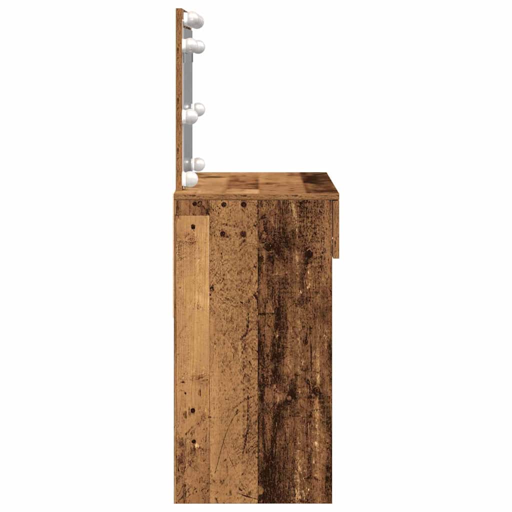 vidaXL Dressing Table Old Wood 100 x 40 x 120 cm Engineered Wood 6