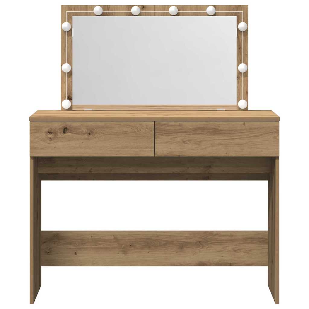 vidaXL Dressing Table Artisan Oak 100 x 40 x 120 cm Engineered Wood 5