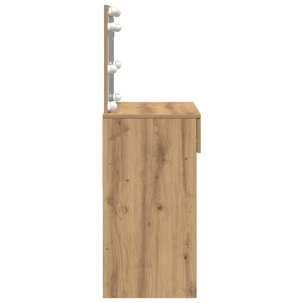 vidaXL Dressing Table Artisan Oak 100 x 40 x 120 cm Engineered Wood 6