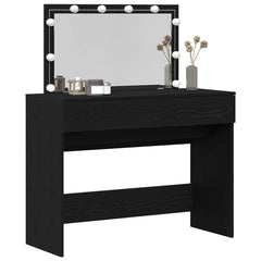 vidaXL Dressing Table Black Oak 100 x 40 x 120 cm Engineered Wood 3