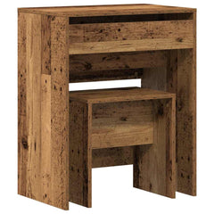 Dressing Table and Stool 60x40x113,5 cm Old wood