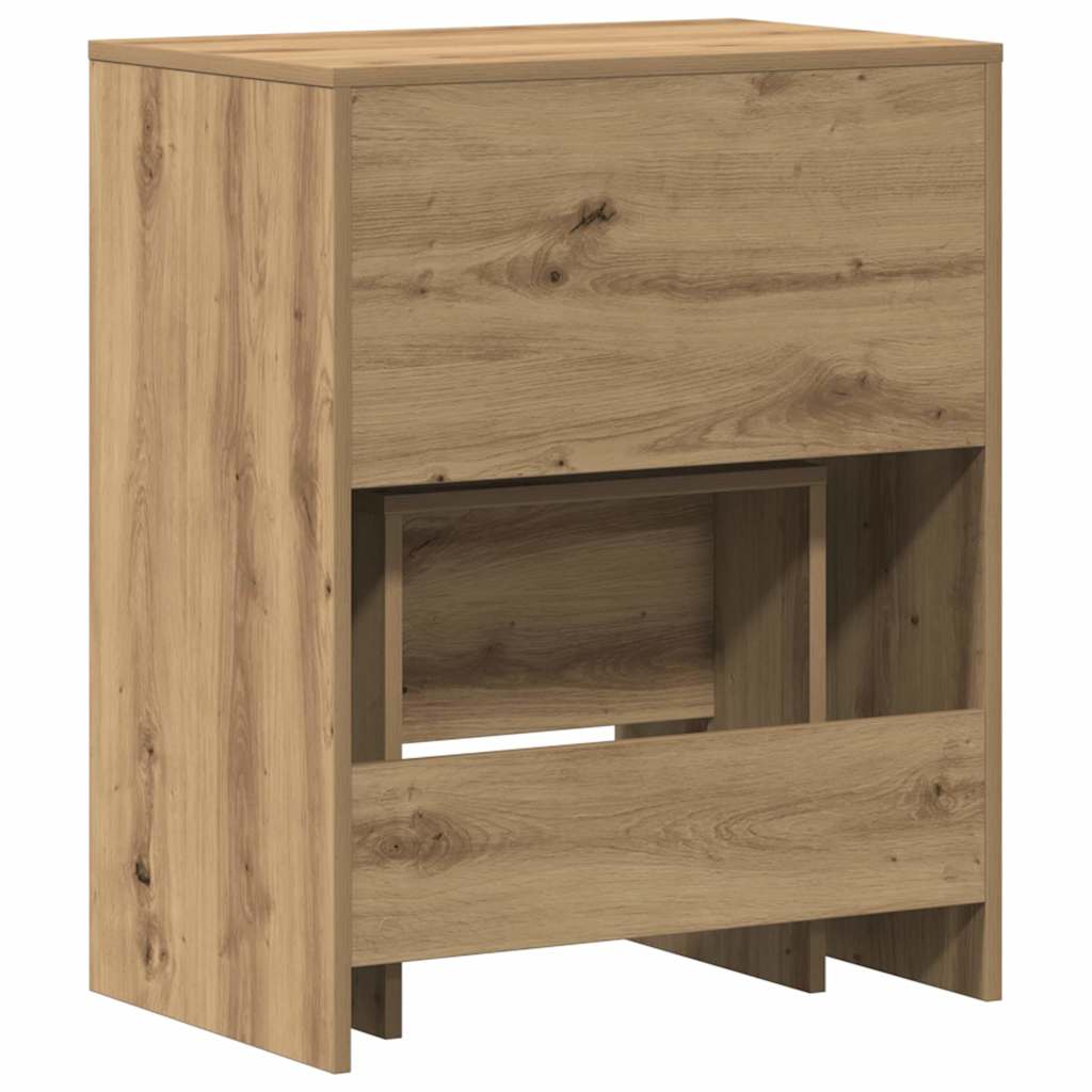 vidaXL Dressing Table 2 pcs Artisan oak 60 x 40 x 75 cm 6