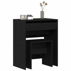 Dressing Table and Stool 60x40x113,5 cm Black oak