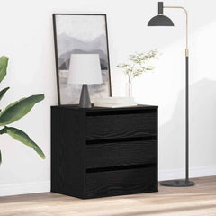 Corner Chest of Drawers 60x41x58 cm Engineered Wood Black oak