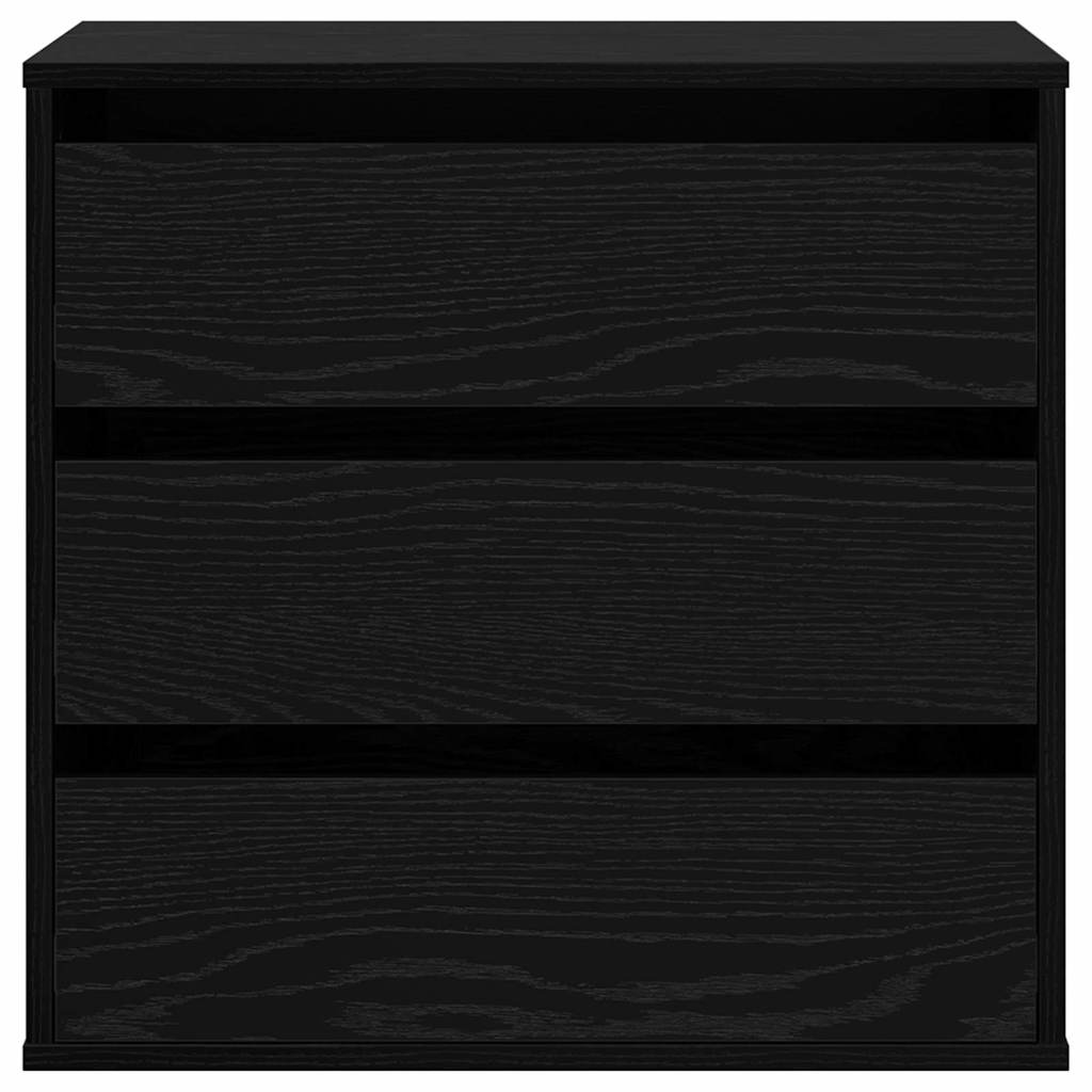 Corner Chest of Drawers 60x41x58 cm Engineered Wood Black oak