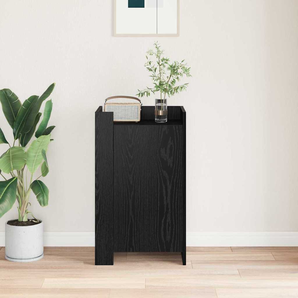 vidaXL Sideboard Black Oak 45 x 35 x 75 cm 4