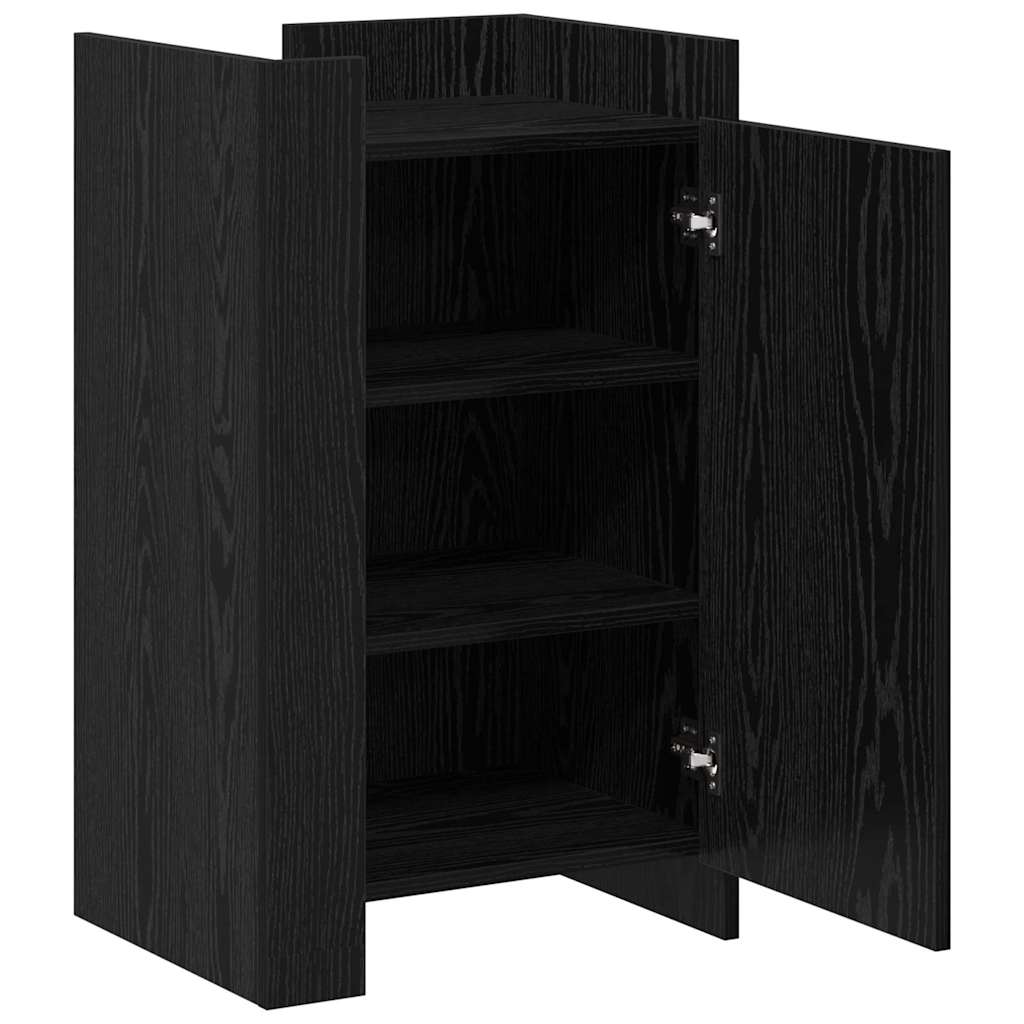 vidaXL Sideboard Black Oak 45 x 35 x 75 cm 5