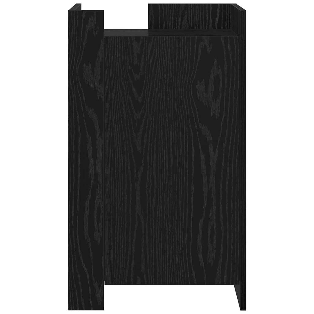 vidaXL Sideboard Black Oak 45 x 35 x 75 cm 6