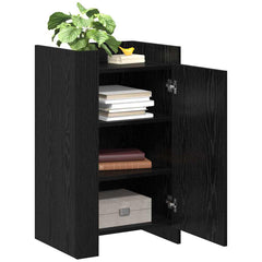 vidaXL Sideboard Black Oak 45 x 35 x 75 cm 3
