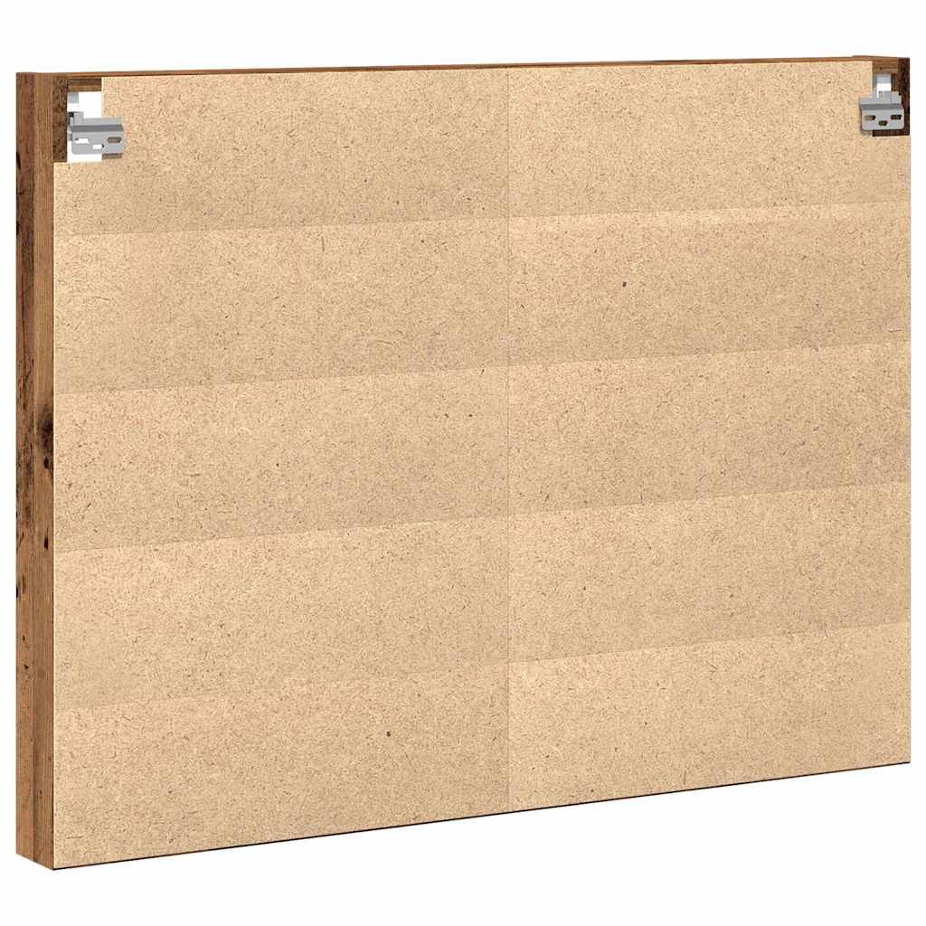 vidaXL Display Cabinet Wall-Mounted Old Wood 100 x 8.5 x 75 cm 5