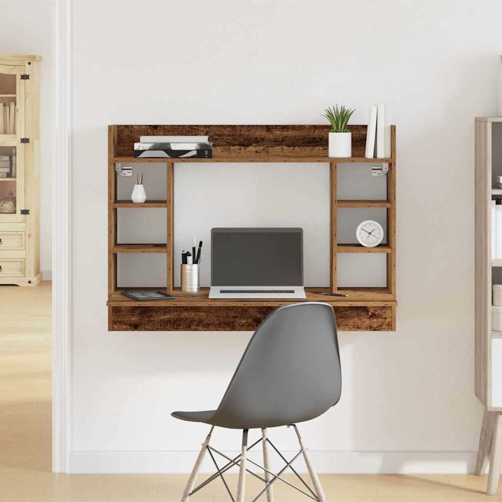 vidaXL Wall-Mounted Desk 105x48x75 cm Engineered Wood