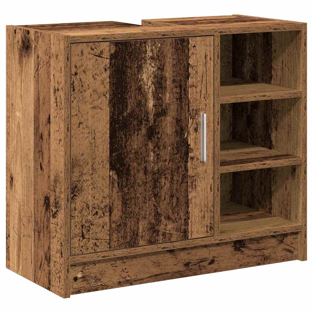 vidaXL Bathroom Cabinet Old Wood 63 x 29 x 55 cm Engineered wood 2