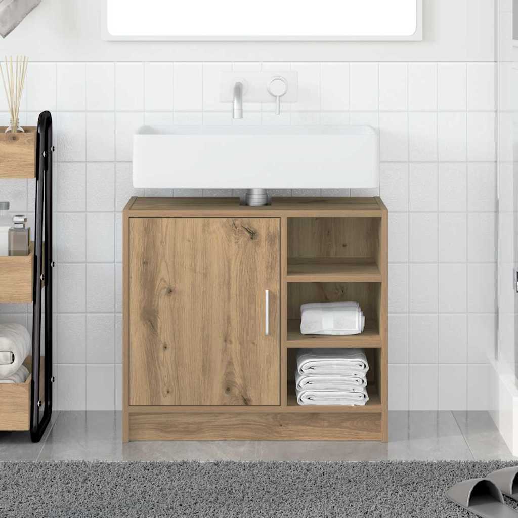 vidaXL Bathroom Cabinet Artisan Oak 63 x 29 x 55 cm Engineered wood 1