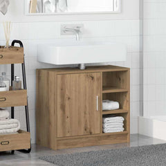 vidaXL Bathroom Cabinet Artisan Oak 63 x 29 x 55 cm Engineered wood 4