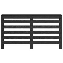 vidaXL Radiator Cover Black Oak 149 x 20 x 82 cm Engineered Wood 4