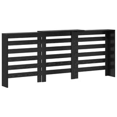 vidaXL Radiator Cover Black Oak 205 x 21.5 x 83.5 cm Engineered Wood 6