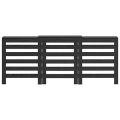 vidaXL Radiator Cover Black Oak 205 x 21.5 x 83.5 cm Engineered Wood 4
