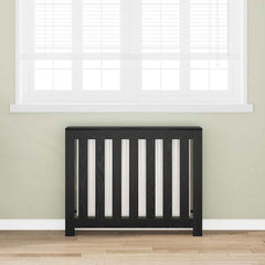 vidaXL Radiator Cover Black Oak 104 x 20 x 82 cm Engineered Wood 1