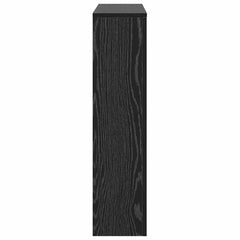 vidaXL Radiator Cover Black Oak 104 x 20 x 82 cm Engineered Wood 5