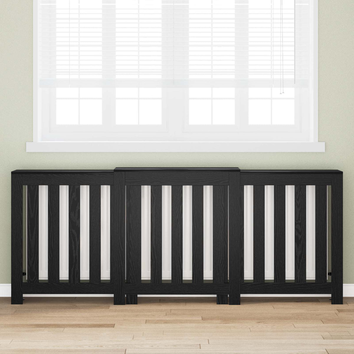 vidaXL Radiator Cover 205x21.5x83.5 cm Engineered Wood