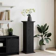 vidaXL Display Stand Black Oak 31 x 30 x 90 cm Engineered wood 1