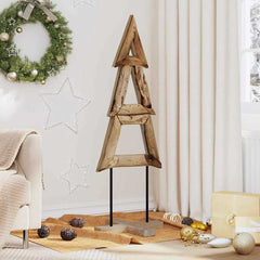 vidaXL Christmas Tree Brown 120 cm Solid teak wood 1
