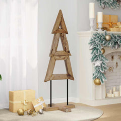 vidaXL Christmas Tree Brown 120 cm Solid teak wood 4