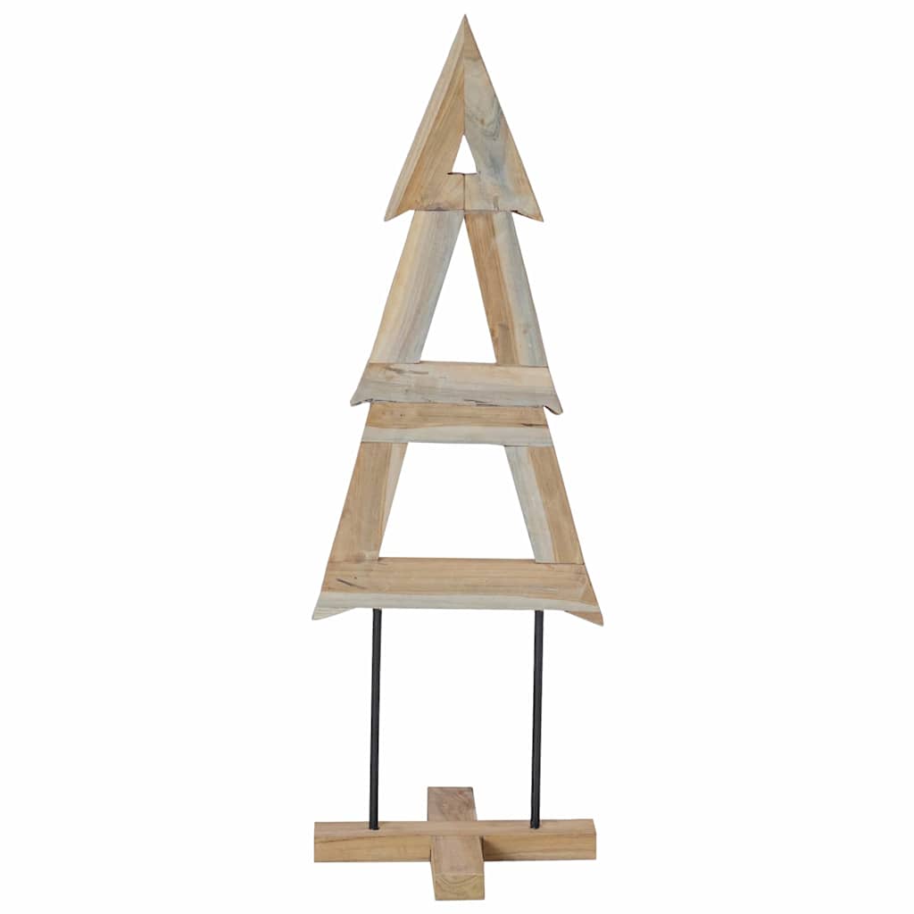 vidaXL Christmas Tree Brown 120 cm Solid teak wood 6