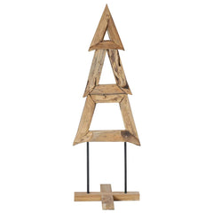 vidaXL Christmas Tree Brown 120 cm Solid teak wood 2