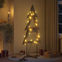 vidaXL Christmas Tree Brown 181 cm Solid teak wood 1
