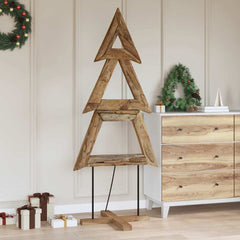 vidaXL Christmas Tree Brown 181 cm Solid teak wood 4