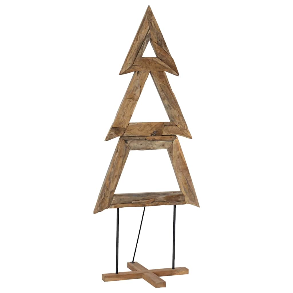 vidaXL Christmas Tree Brown 181 cm Solid teak wood 2