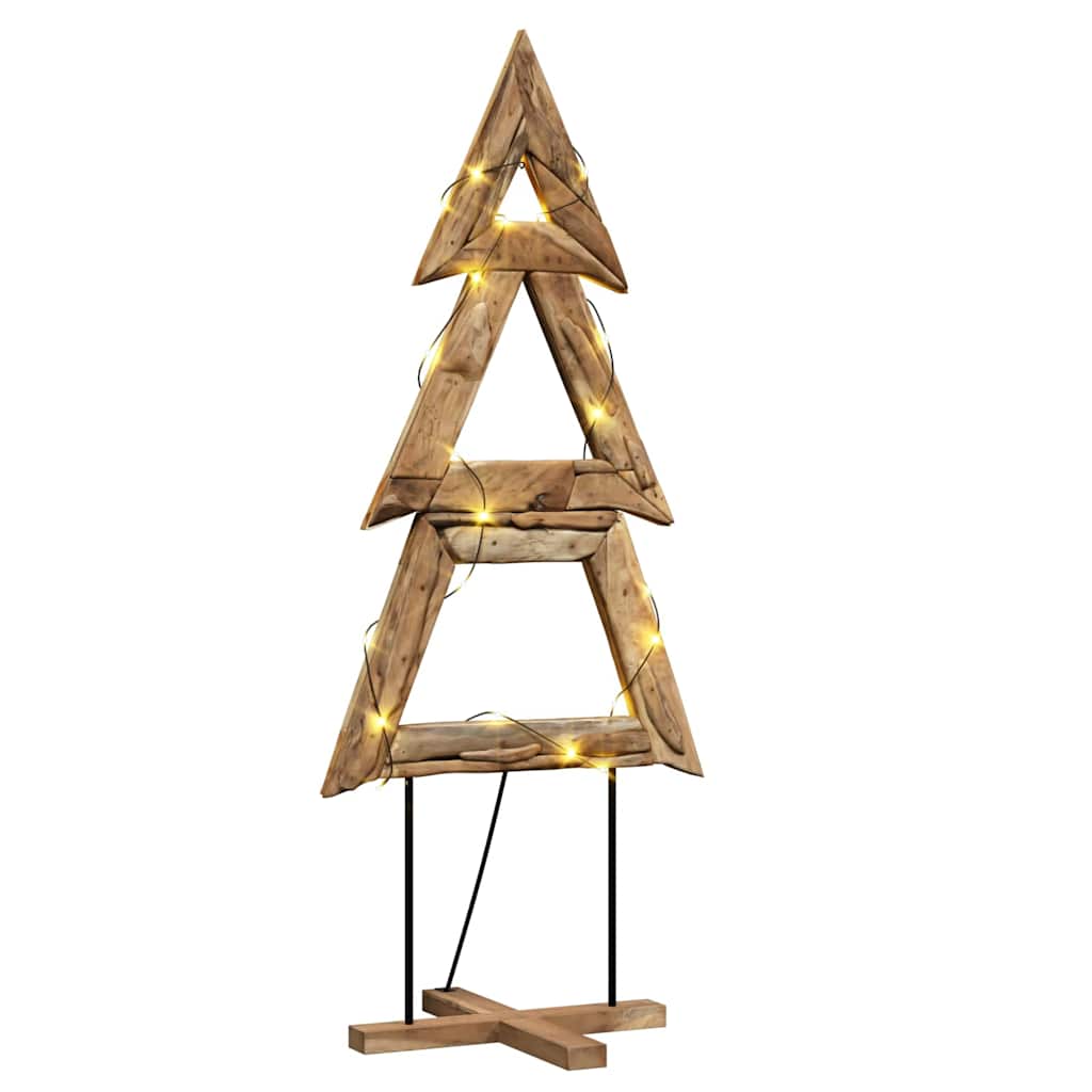 vidaXL Christmas Tree Brown 181 cm Solid teak wood 3