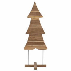 vidaXL Christmas Tree with Stand Brown 90 cm Solid teak wood 5