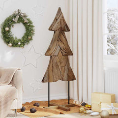 Christmas Tree Brown Solid Teak Wood 151 cm