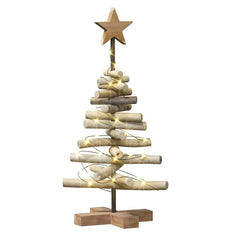 vidaXL Christmas Tree Brown 60 cm Solid teak wood 3