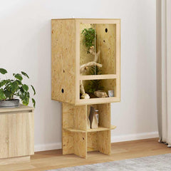 Terrarium Brown 50 x 50 x OSB 130 cm without side glass