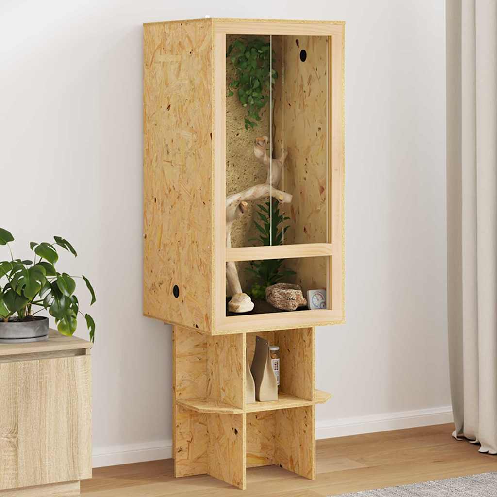 Terrarium Brown 50 x 50 x OSB 150 cm without side glass