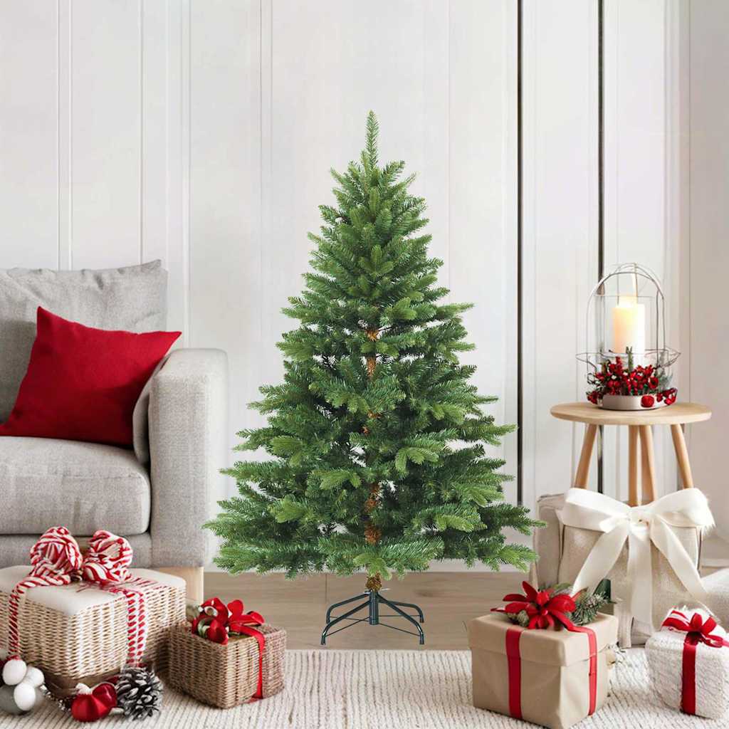 Artificial Hinged Christmas Tree PVC and PE Green 120 cm